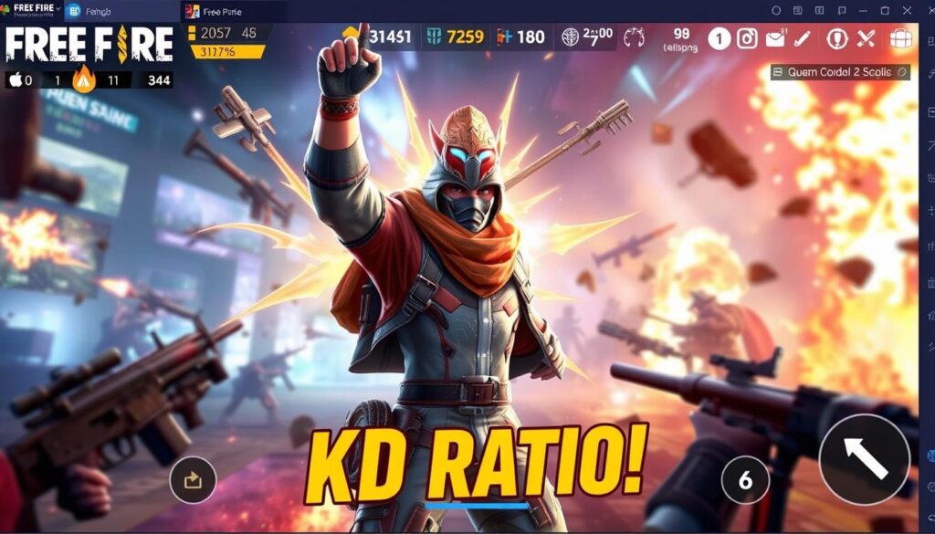 KD Ratio in Free Fire